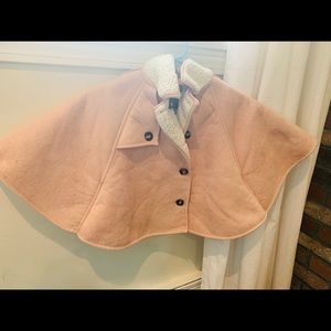 Cynthia Rowley pink suede cape size 5T